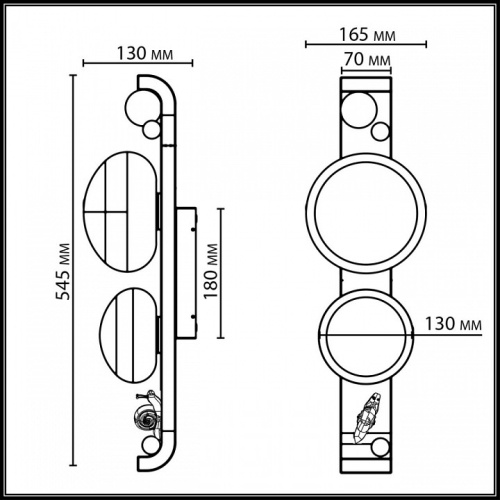 Накладной светильник Odeon Light NATURE 5434/2W в Нижнем Новгороде фото 6