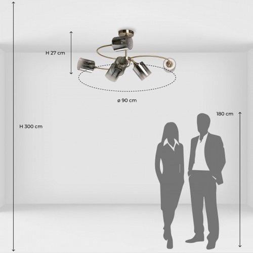 Люстра на штанге De City Вита 2 220014106 в Нижнем Новгороде фото 4