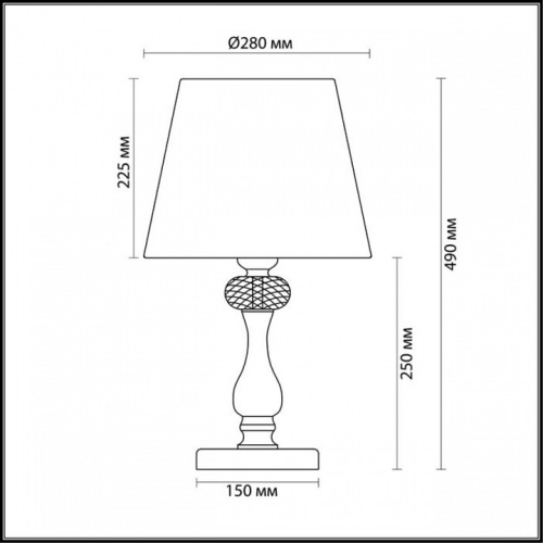 Настольная лампа декоративная Odeon Light Aurelia 3390/1T в Обнинске фото 2