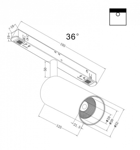 Светильник на штанге Maytoni Focus LED TR032-2-12W3K-M-B в Ермолино фото 5