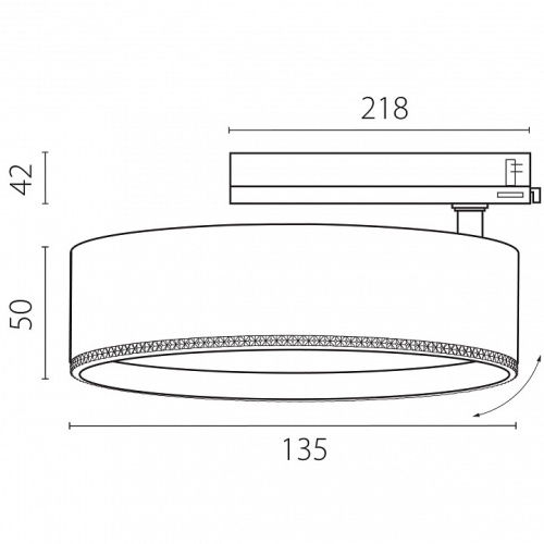 Светильник на штанге Lightstar Alta Pro A5747TRIAC в Нижнем Новгороде фото 2