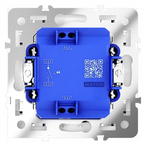 Выключатель одноклавишный с подсветкой без рамки Voltum S70 VLS010201 в Нижнем Новгороде фото 2