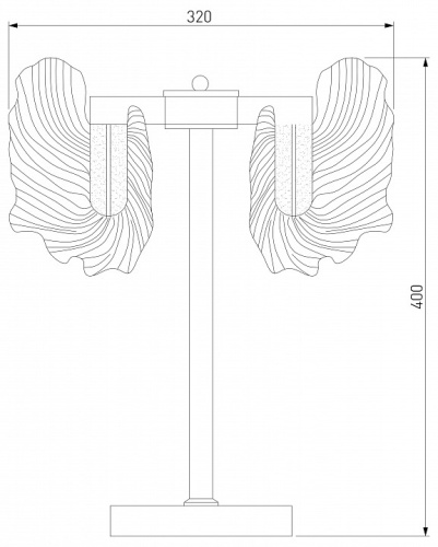Настольная лампа декоративная Bogate's Farfalla 80509/1 в Нижнем Новгороде фото 5
