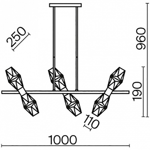 Подвесной светильник Maytoni Coctail time MOD325PL-06G в Нижнем Новгороде фото 4