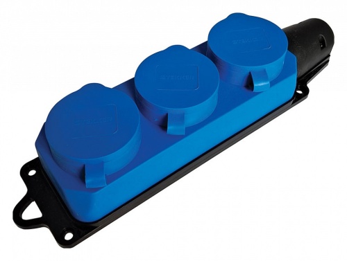 Розетка переносная разборная с заземлением и крышкой Stekker Одри 49403 в Нижнем Новгороде