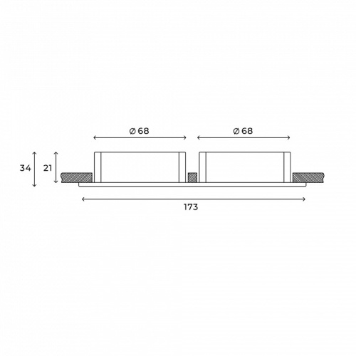 Встраиваемый светильник Hesby Lighting Bodo HSBL_0105 в Нижнем Новгороде фото 6