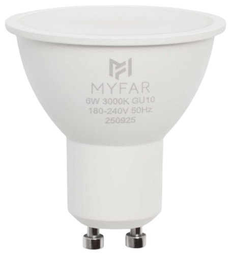 Лампа светодиодная MyFar Базиc GU10 GU10 6Вт 3000K MB1201GU10-6W3K в Нижнем Новгороде