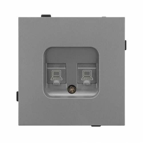 Розетка двойная Ethernet RJ-45 и со шторками, без рамки Arlight SCT-TENDO 054102 в Нижнем Новгороде фото 2