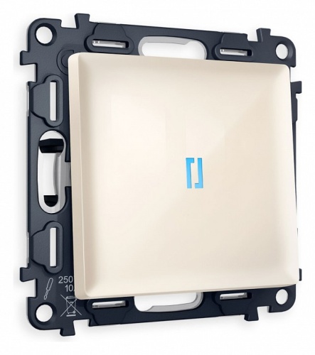 Выключатель проходной одноклавишный с подсветкой Ambrella Volt ALFA MA302040 в Нижнем Новгороде