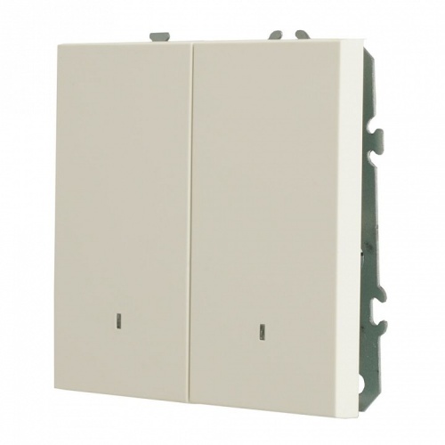 Выключатель двухклавишный с подсветкой без рамки Stekker Эмили 49864 в Нижнем Новгороде фото 5