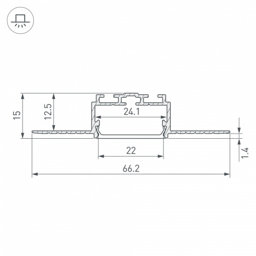 Профиль встраиваемый Arlight PLS 058956 в Нижнем Новгороде фото 2