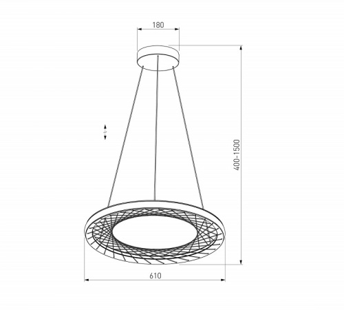 Подвесной светильник Eurosvet Parafe 40024/1 LED серый в Нижнем Новгороде фото 3