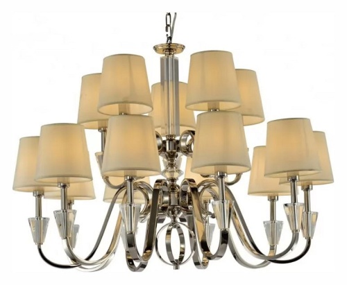 Подвесная люстра iLamp Alesti P2424-10+5 Nickel в Нижнем Новгороде