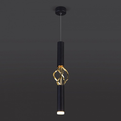 Подвесной светильник Eurosvet Lance 50191/1 LED черный/золото в Петровом Вале фото 4