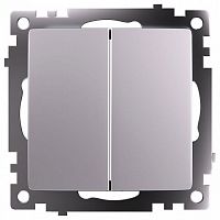 Переключатель двухклавишный без рамки Stekker Катрин 49168 в Нижнем Новгороде