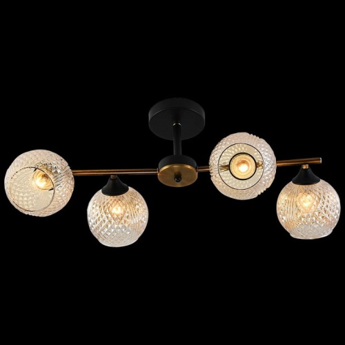 Люстра на штанге 11341-0.3-04 GOLD BRONZE+BK в Нижнем Новгороде фото 2