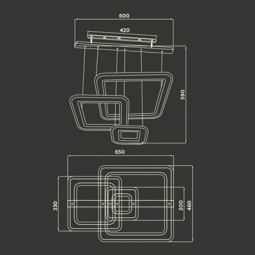 Подвесной светильник Ambrella Light FA FA4329 в Нижнем Новгороде фото 2
