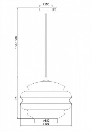 Подвесной светильник Maytoni Ruche P078PL-01CG в Заречном фото 3