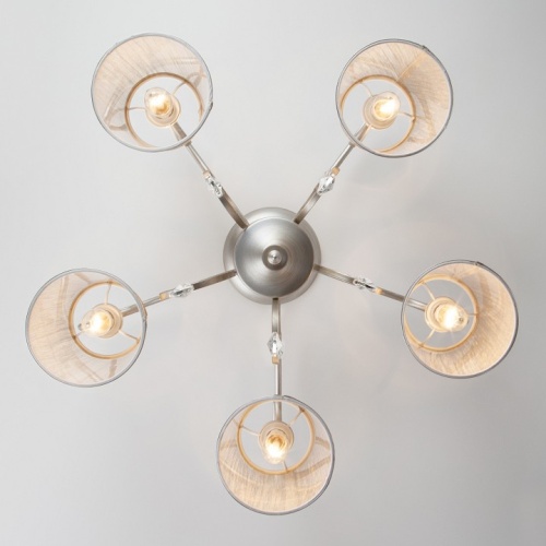 Потолочная люстра Eurosvet Liona 60065/5 серебро в Нижнем Новгороде фото 4