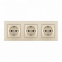 Розетка с заземлением и со шторкой Arte Milano SET06-3 SET06-3-40-1x3 shampan в Нижнем Новгороде