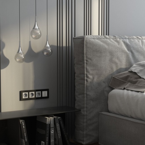 Рамка на 4 поста Werkel AluMax черный алюминий W0043508 в Нижнем Новгороде фото 2