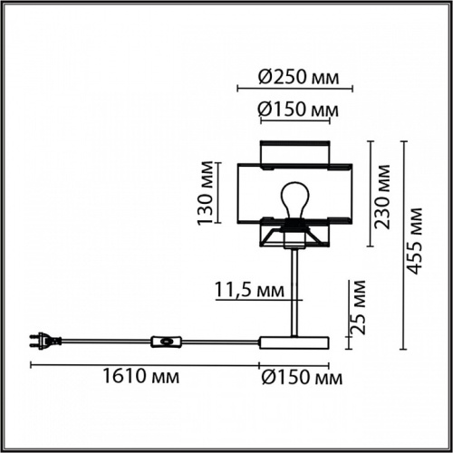 Настольная лампа декоративная Lumion Launa 8043/1T в Нижнем Новгороде фото 4
