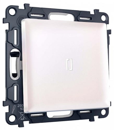 Выключатель самовозвратный одноклавишный с подсветкой, без рамки Ambrella Volt MA MA202055 в Нижнем Новгороде