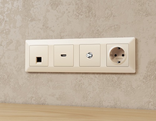 ТВ-розетка без рамки Ambrella Volt ALFA MA333050 в Нижнем Новгороде фото 2