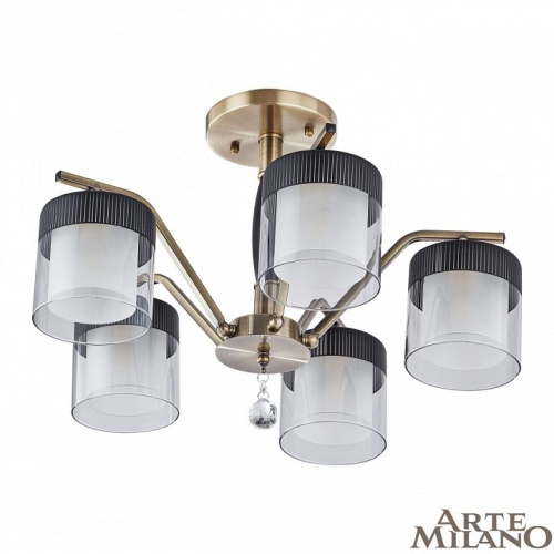 Люстра на штанге Arte Milano Napoli-2646 332646/5 AB+BK в Нижнем Новгороде фото 8