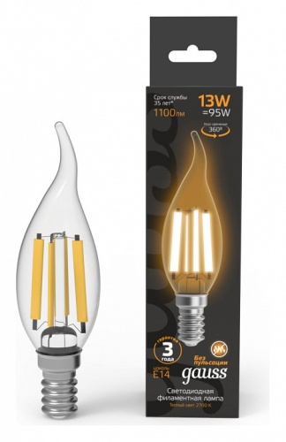 Лампа светодиодная Gauss Filament E14 13Вт 2700K 104801113 в Нижнем Новгороде фото 5