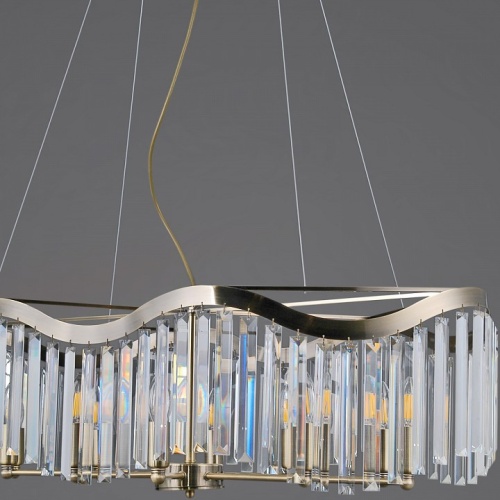 Подвесная люстра ILLUMICO IL3475 IL3475-10PSQ-25AB ELITE в Нижнем Новгороде фото 2