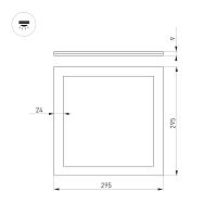 Светильник DL-INTENSO-S300x300-18W Day4000 (WH, 120 deg, 230V) (Arlight, IP40 Металл, 3 года) в Кольчугино