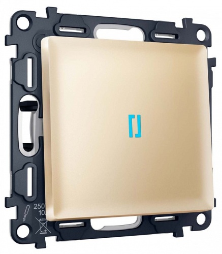 Выключатель самовозвратный одноклавишный с подсветкой, без рамки Ambrella Volt MA MA602060 в Нижнем Новгороде