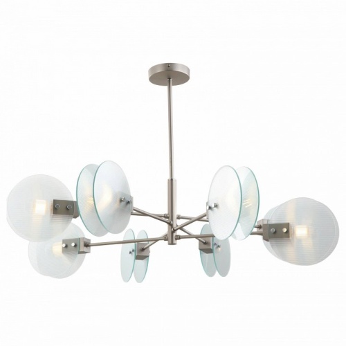 Люстра на штанге iLamp Panorama 15598-8 SN+CL в Нижнем Новгороде