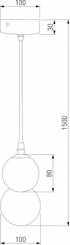 Подвесная люстра Eurosvet Polar 50250/1 LED черный в Сельцо фото 2