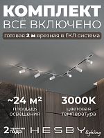 Комплект трековый Hesby Lighting Skylite №3 HSBL_kompl_S003_VL2W3K в Нижнем Новгороде
