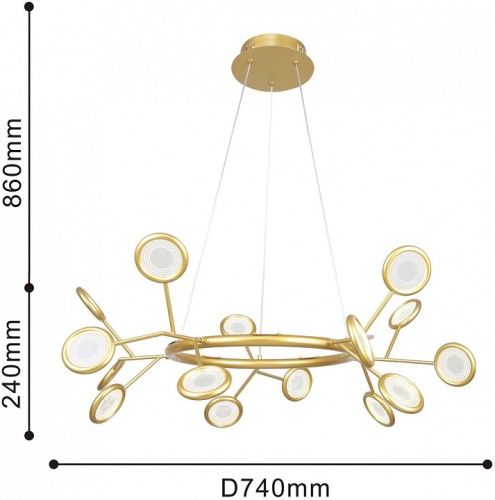 Подвесная люстра F-promo Mugs 4253-15P в Нижнем Новгороде фото 4