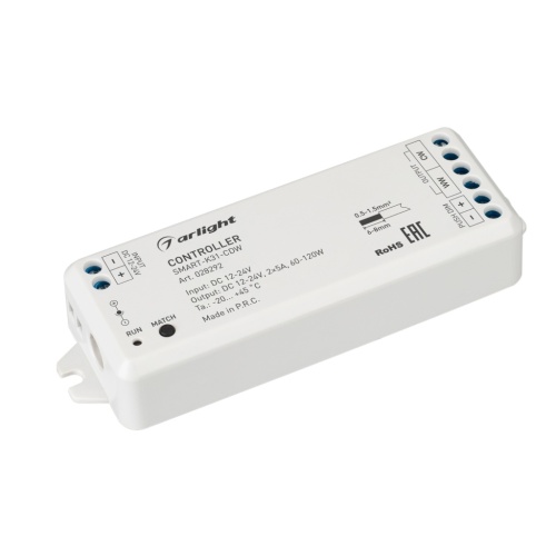 Контроллер SMART-K31-CDW (12-24V, 2x5A, 2.4G) (Arlight, IP20 Пластик, 5 лет) в Вихоревке