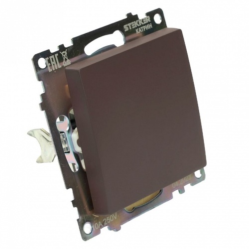 Переключатель перекрестный одноклавишный без рамки Stekker Катрин 49180 в Нижнем Новгороде фото 6