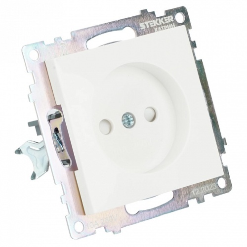 Розетка без заземления и со шторкой, без рамки Stekker Катрин 39303 в Нижнем Новгороде фото 2