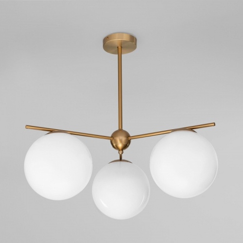 Люстра на штанге Eurosvet Marbella 60147/3 латунь в Нижнем Новгороде фото 5