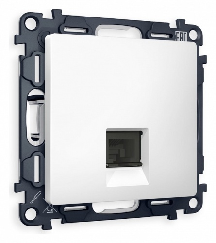 Розетка Ethernet RJ-45 и со шторками, без рамки Ambrella Volt ALFA MA132010 в Нижнем Новгороде