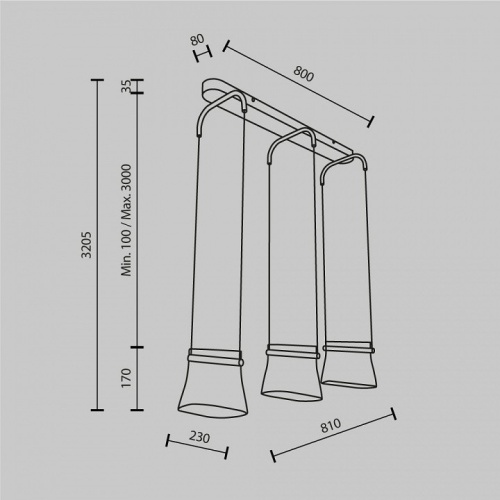 Подвесной светильник Maytoni Cabaret MOD170PL-L24BS3K в Нижнем Новгороде фото 5