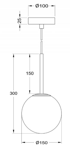 Подвесной светильник Maytoni Basic form MOD321PL-01G1 в Яранске фото 2