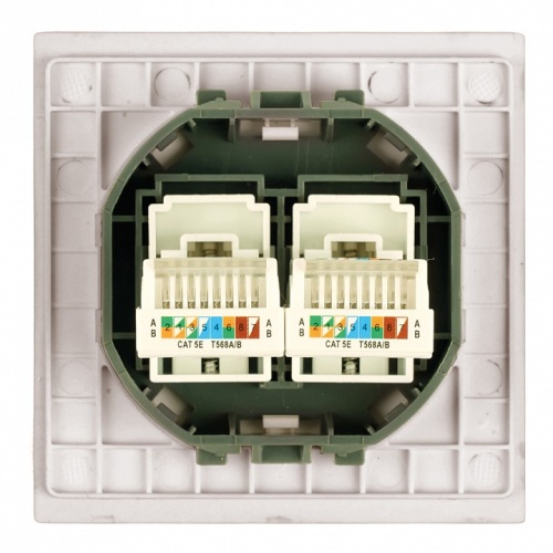 Розетка двойная Ethernet RJ-45 без рамки Stekker Мия 50481 в Нижнем Новгороде фото 5