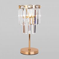 Настольная лампа декоративная Eurosvet Elegante 01136/1 золото/прозрачный хрусталь Strotskis в Нижнем Новгороде