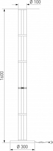 Торшер Eurosvet Stark 80537/1 латунь в Нижнем Новгороде фото 5