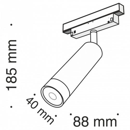 Светильник на штанге Maytoni Focus LED TR019-2-7W3K-B в Кушве фото 2