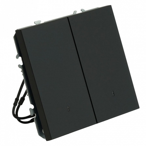 Выключатель двухклавишный с подсветкой без рамки Stekker Эмили 49838 в Нижнем Новгороде фото 8