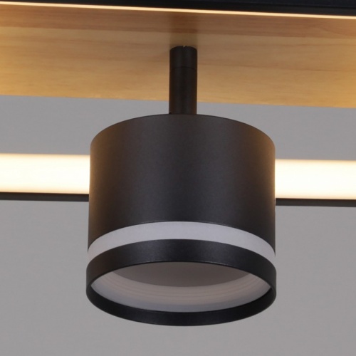 Накладной светильник 19560-0.3-2+2 BK+WOOD в Нижнем Новгороде фото 8